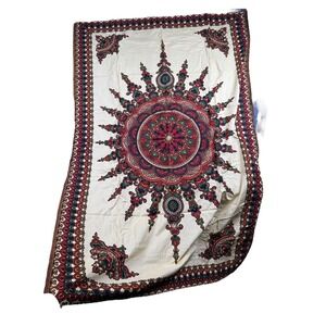Guaranteed Dutch Java Print ‎ Yellow Tapestry Wall Hanging Tablecloth 3778R 661